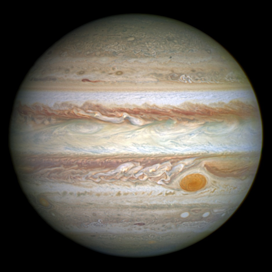 Jupiter med sine skybnd